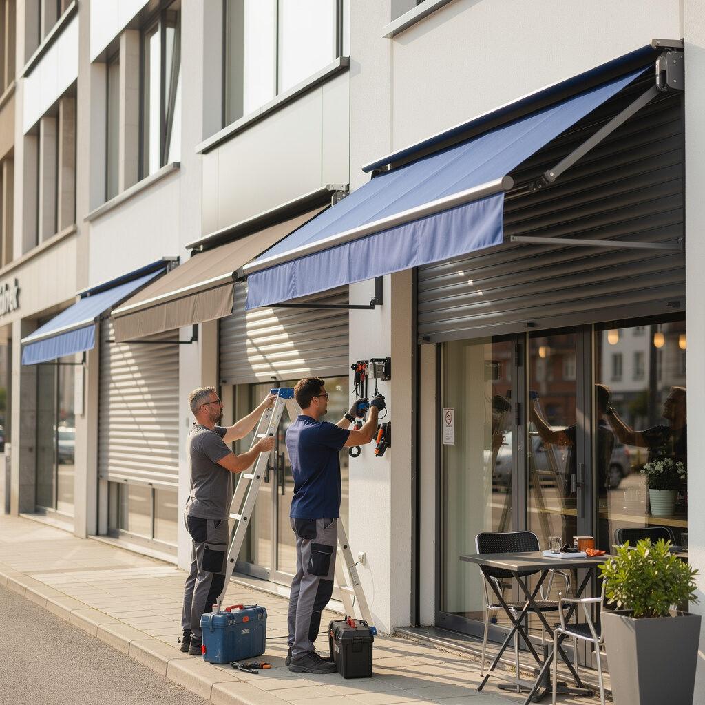 Gewerbliche Sonnenschutzsysteme – auf Ihre Branche abgestimmt